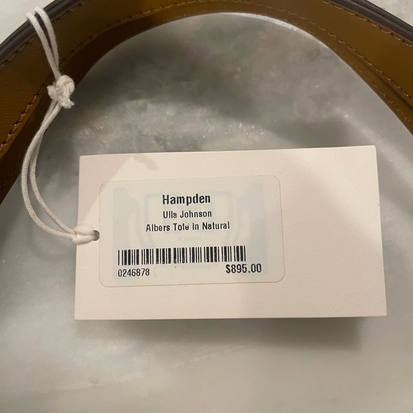 Ulla Johnson Brown and Tan Tote Bag with Chevron Design - Picture 3 of 9